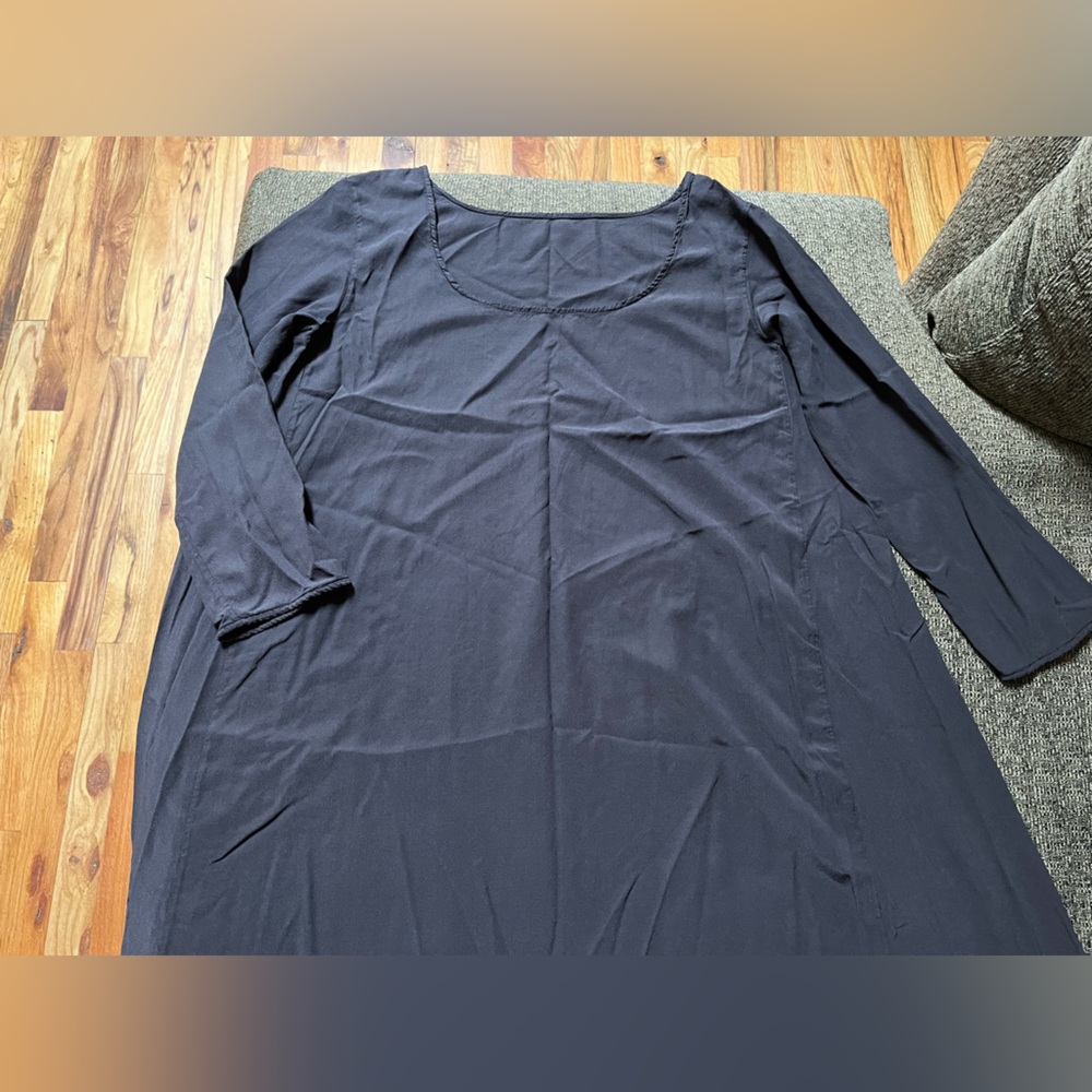Gaia Conceptions Everyday Wanderer Silk Crepe long flowy maxi dress brand new - Picture 6 of 16
